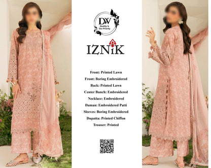 IZNIK Pure Lwan 3pc Embroidery 💯 %original