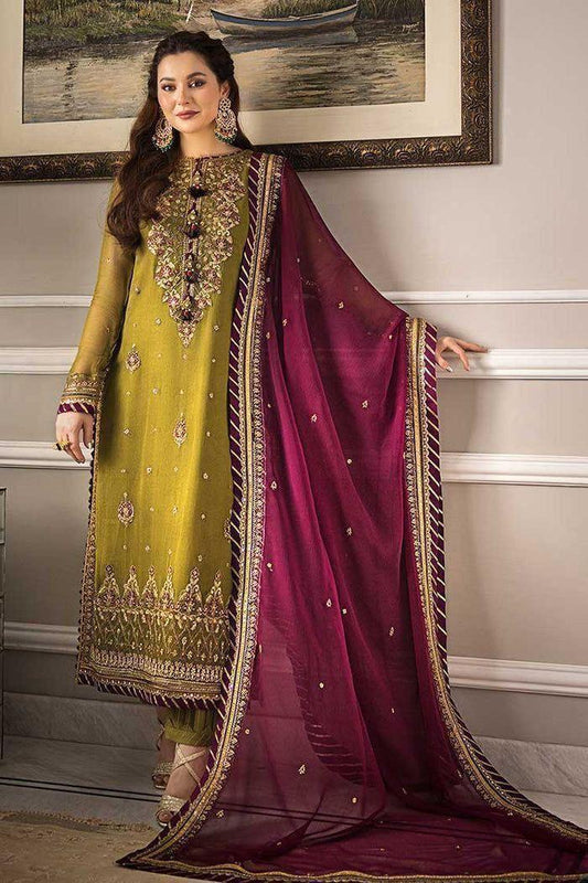 3 pc woman unstitched Embroidered Suit